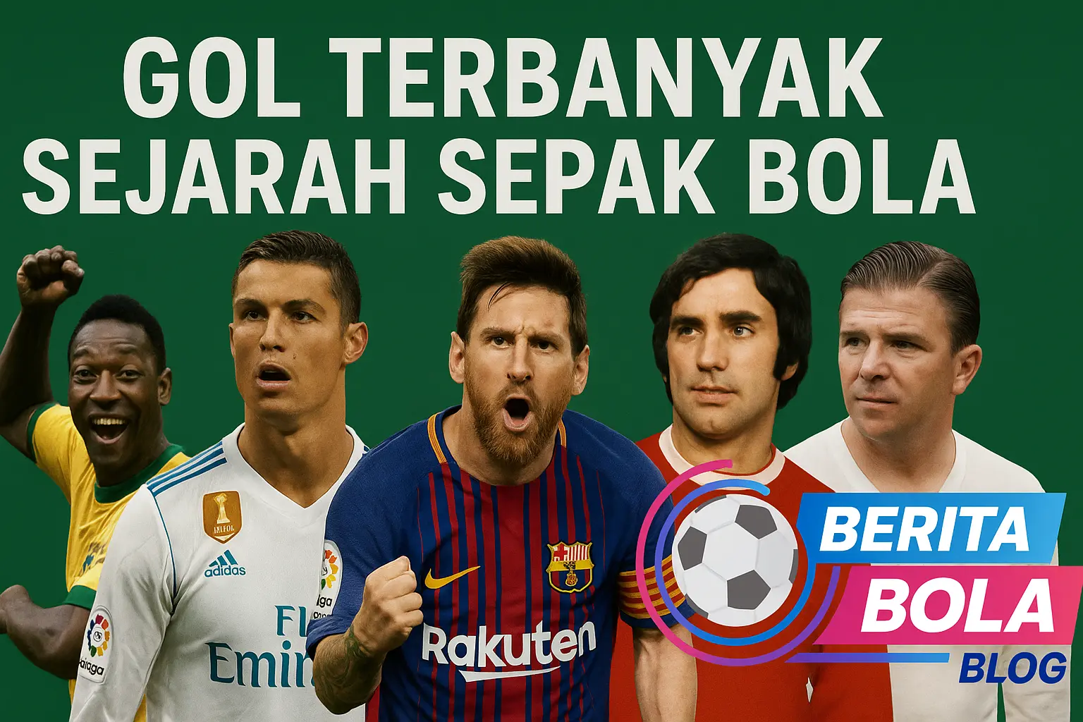 yuk kenali siapa pencetak gol terbanyak sepanjang sejarah sepakbola! dari ronaldo, messi, hingga legenda lama seperti josef bican. lengkap dengan statistik dan fun fact.
