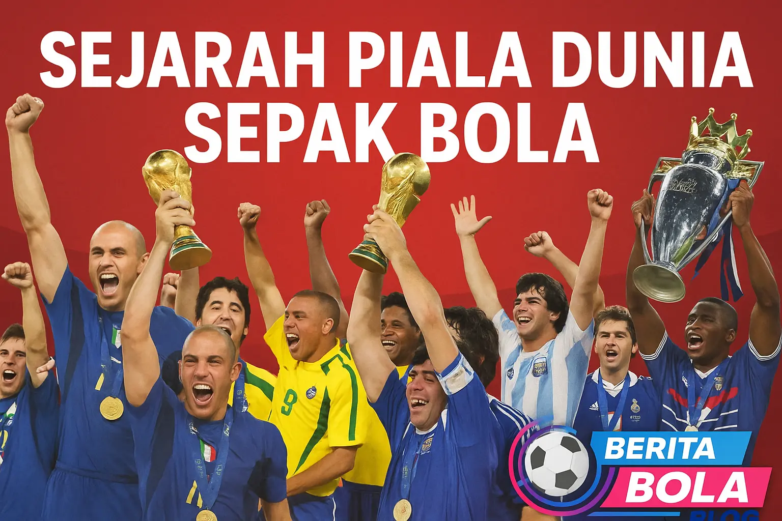 sejarah piala dunia sepak bola dimulai pada tahun 1930, saat federasi sepak bola internasional (fifa) menggelar turnamen